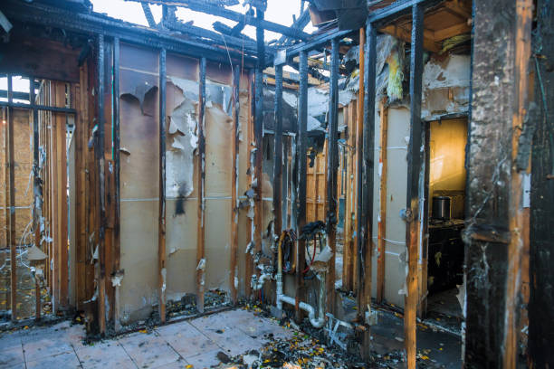 Professional Emergency Fire Cleanup technician working in Carthage, TX